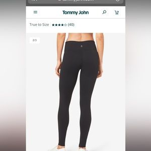 NWT Tommy John go anywhere collection leggings